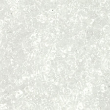 Glass seed beads 11/0 (2mm) Transparent crystal